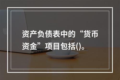 资产负债表中的“货币资金”项目包括()。