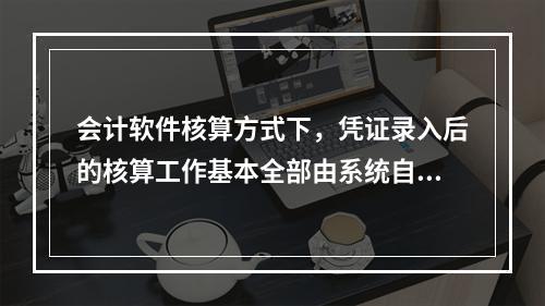 会计软件核算方式下，凭证录入后的核算工作基本全部由系统自动完