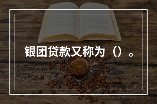 银团贷款又称为（）。