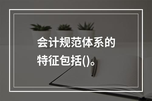 会计规范体系的特征包括()。