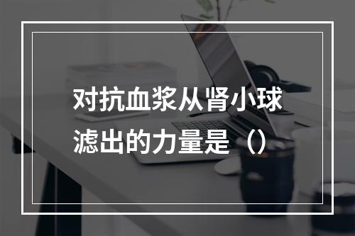 对抗血浆从肾小球滤出的力量是（）