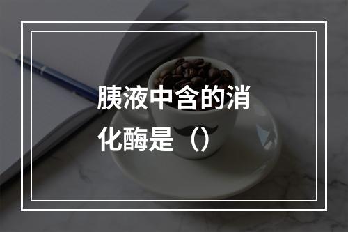 胰液中含的消化酶是（）