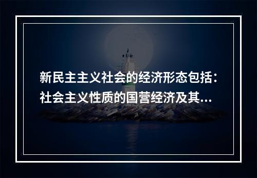 新民主主义社会的经济形态包括：社会主义性质的国营经济及其()