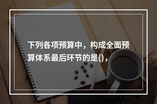 下列各项预算中，构成全面预算体系最后环节的是()，