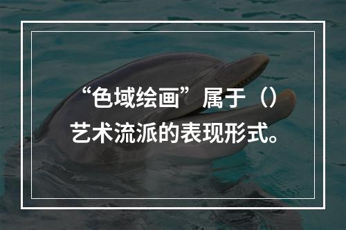 “色域绘画”属于（）艺术流派的表现形式。