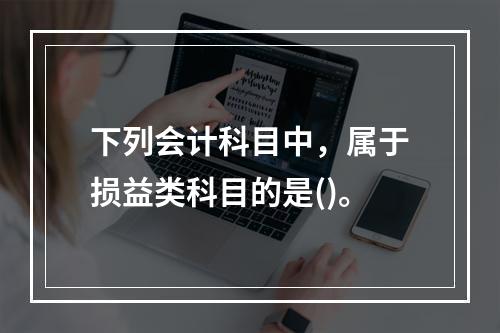 下列会计科目中，属于损益类科目的是()。