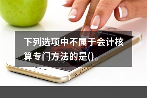 下列选项中不属于会计核算专门方法的是()。