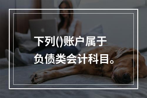 下列()账户属于负债类会计科目。