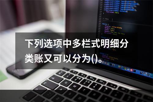 下列选项中多栏式明细分类账又可以分为()。