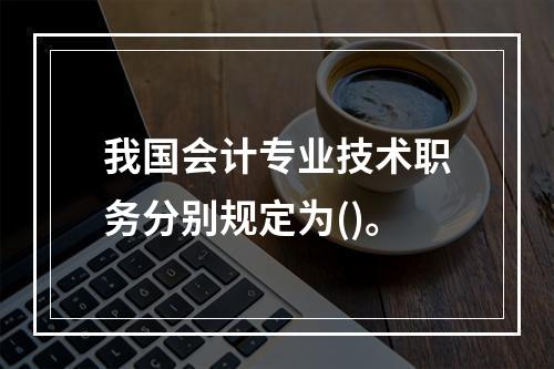 我国会计专业技术职务分别规定为()。