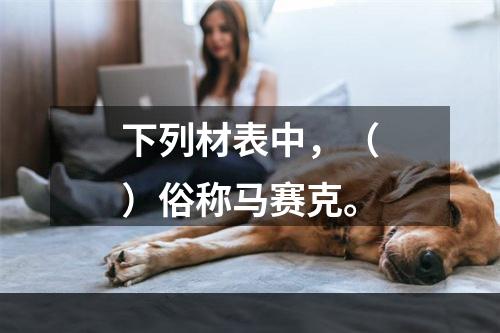 下列材表中，（）俗称马赛克。