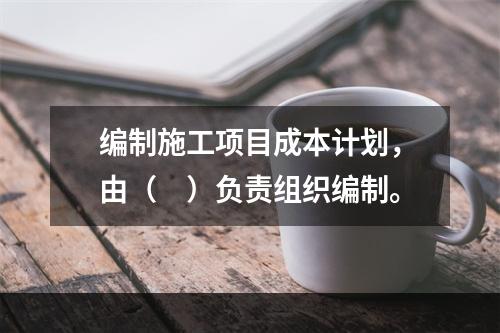 编制施工项目成本计划，由（　）负责组织编制。