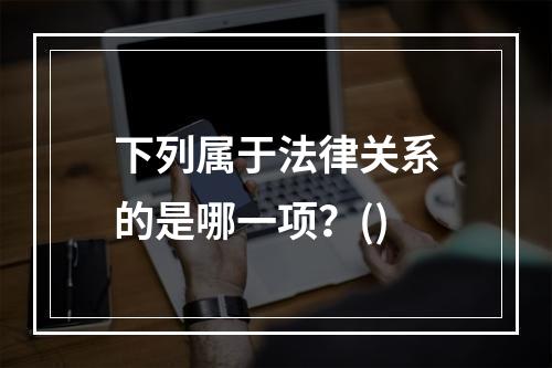 下列属于法律关系的是哪一项？()