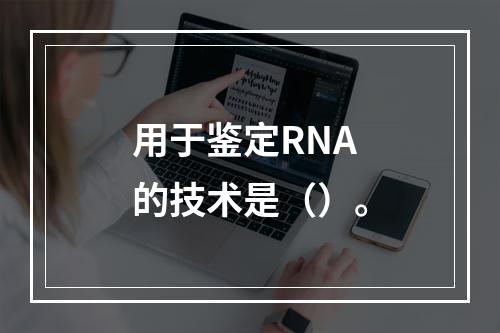 用于鉴定RNA的技术是（）。