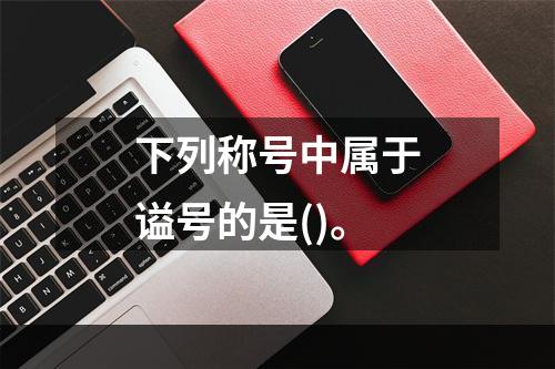 下列称号中属于谥号的是()。