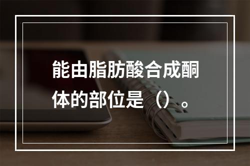 能由脂肪酸合成酮体的部位是（）。