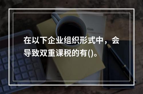 在以下企业组织形式中，会导致双重课税的有()。