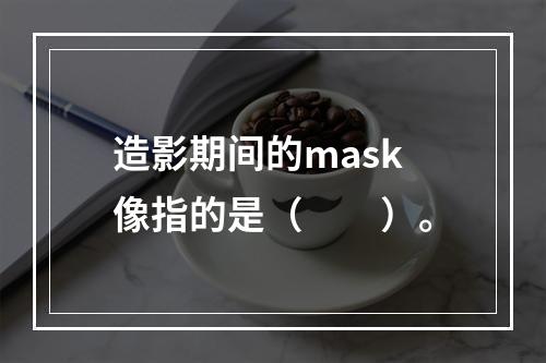 造影期间的mask像指的是（　　）。