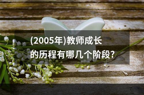 (2005年)教师成长的历程有哪几个阶段?