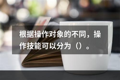 根据操作对象的不同，操作技能可以分为（）。