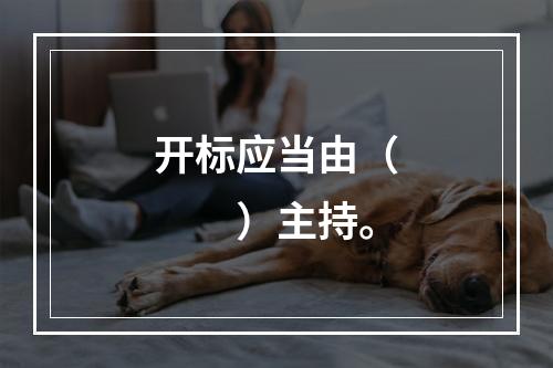 开标应当由（　　）主持。