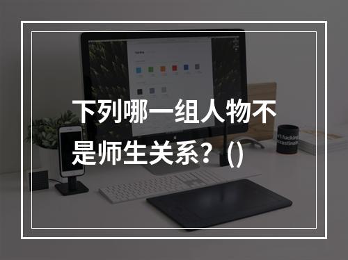 下列哪一组人物不是师生关系？()