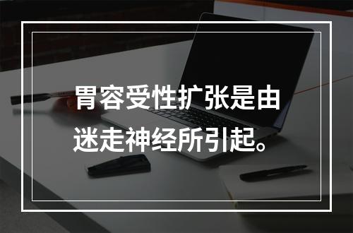 胃容受性扩张是由迷走神经所引起。