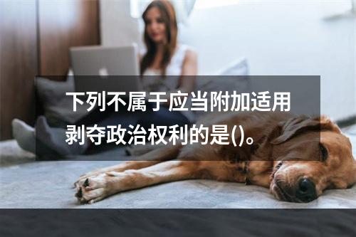 下列不属于应当附加适用剥夺政治权利的是()。