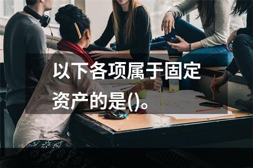 以下各项属于固定资产的是()。