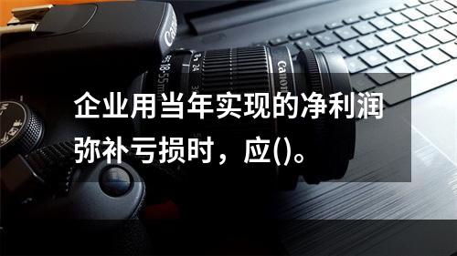 企业用当年实现的净利润弥补亏损时，应()。