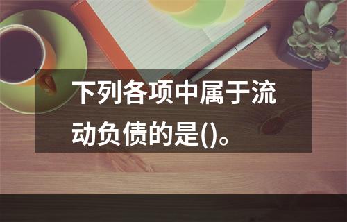 下列各项中属于流动负债的是()。