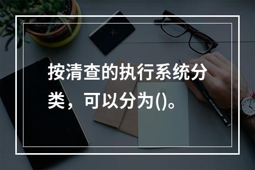 按清查的执行系统分类，可以分为()。