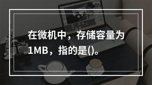 在微机中，存储容量为1MB，指的是()。