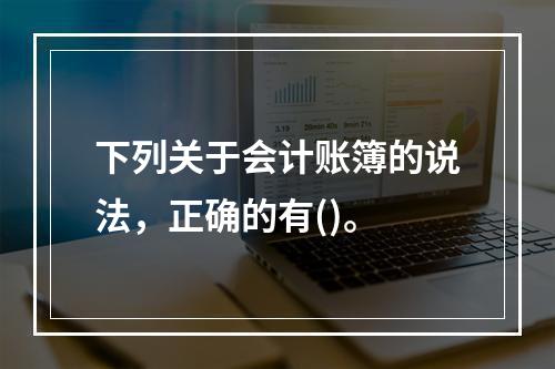 下列关于会计账簿的说法，正确的有()。