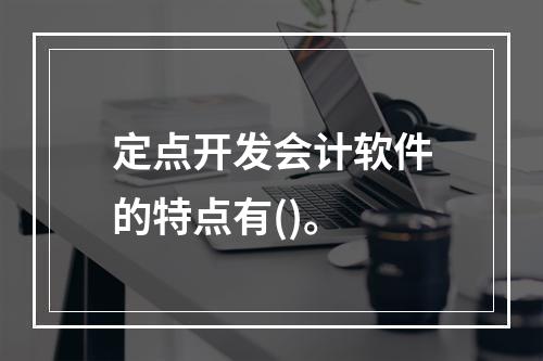 定点开发会计软件的特点有()。