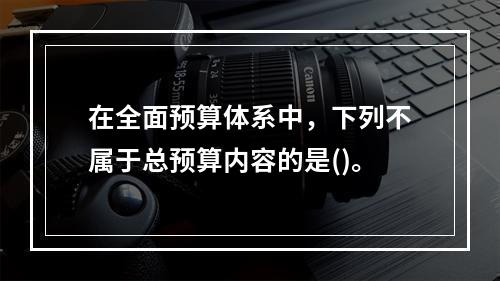 在全面预算体系中，下列不属于总预算内容的是()。