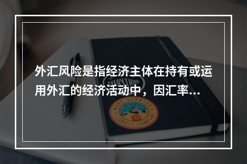 外汇风险是指经济主体在持有或运用外汇的经济活动中，因汇率变动