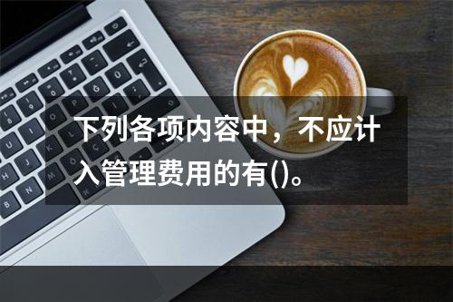 下列各项内容中，不应计入管理费用的有()。