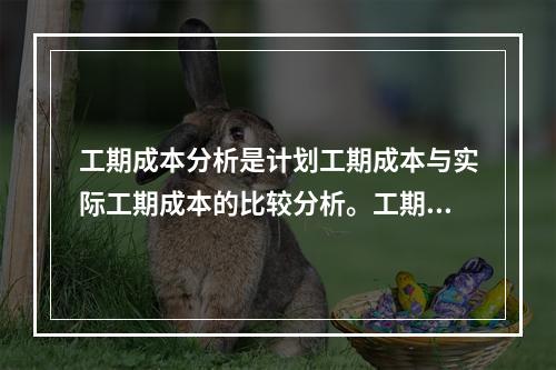 工期成本分析是计划工期成本与实际工期成本的比较分析。工期成本