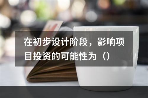 在初步设计阶段，影响项目投资的可能性为（）