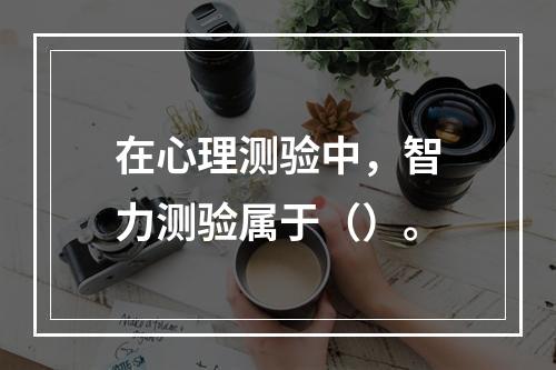 在心理测验中，智力测验属于（）。