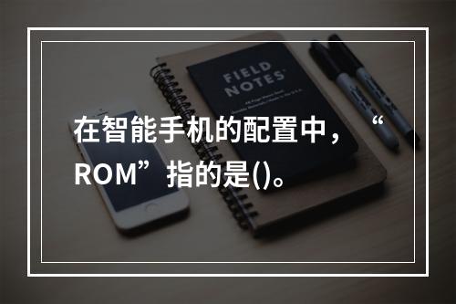 在智能手机的配置中，“ROM”指的是()。