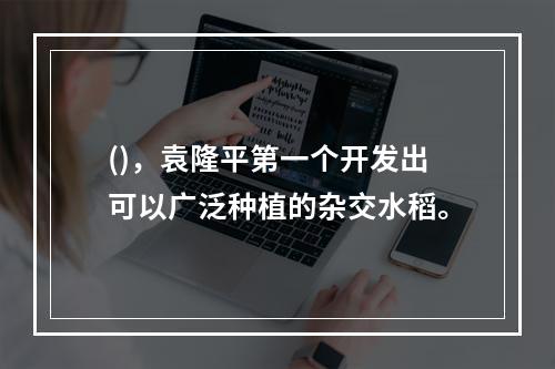 ()，袁隆平第一个开发出可以广泛种植的杂交水稻。