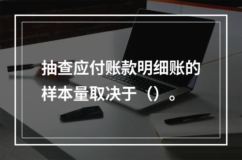 抽查应付账款明细账的样本量取决于（）。