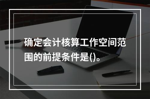 确定会计核算工作空间范围的前提条件是()。