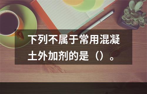 下列不属于常用混凝土外加剂的是（）。