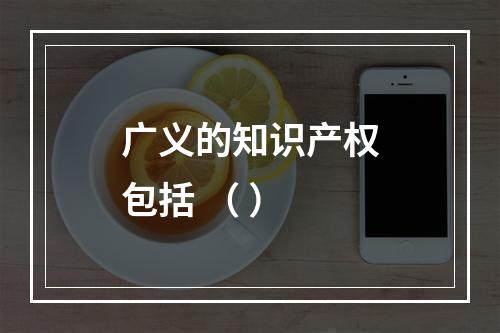 广义的知识产权包括 （ ）