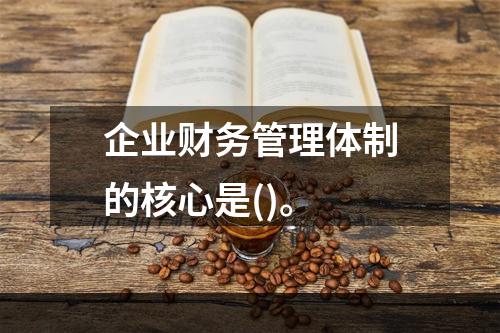 企业财务管理体制的核心是()。