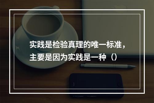 实践是检验真理的唯一标准，主要是因为实践是一种（）