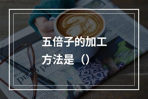 五倍子的加工方法是（）